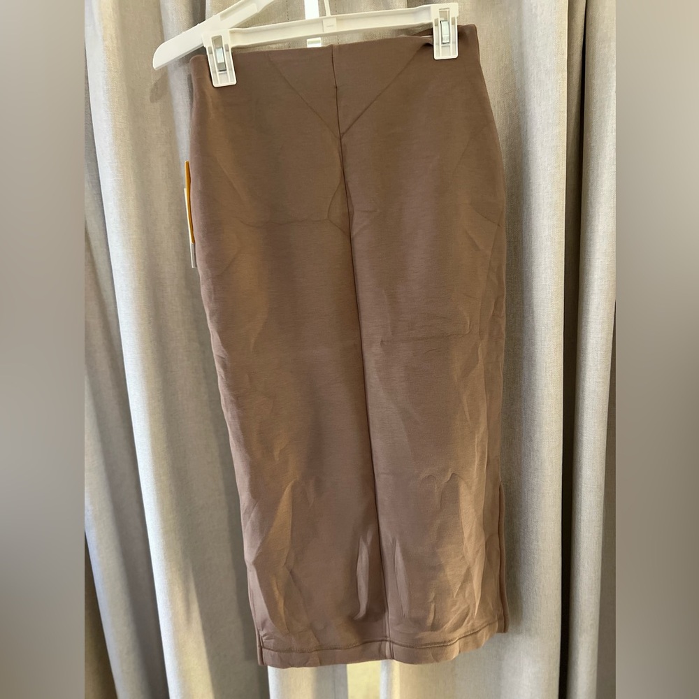 Leze the Label Pencil Skirt M New Mocha - Picture 3 of 6